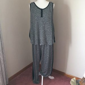 Two piece jammies sleeveless top